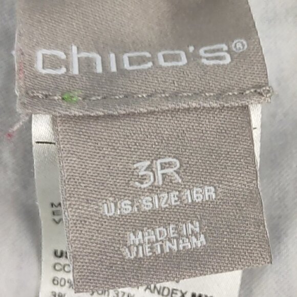 Chico's Womens Blue & White Striped, Polka Dot Cropped Pants Size 3R (16) - Picture 8 of 10